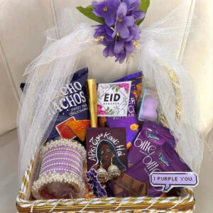Eid Gift Basket in Purple